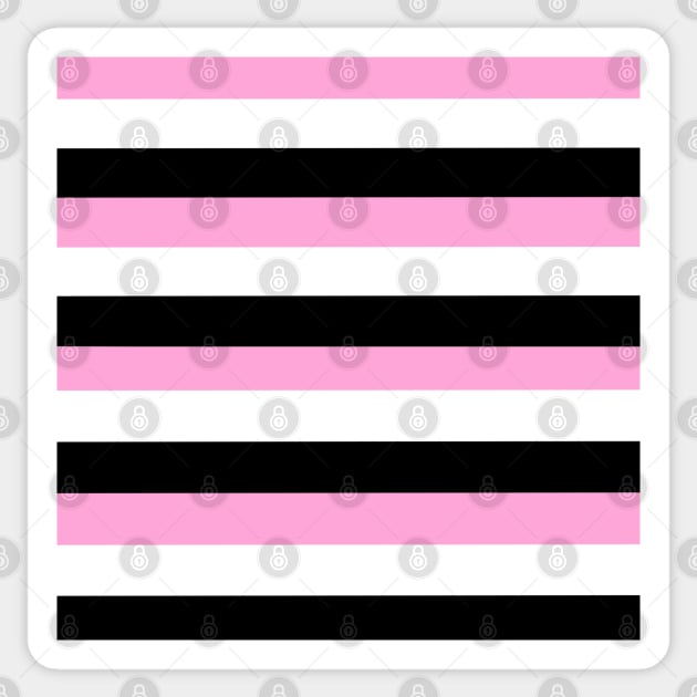 Thin French Stripes Sticker by Lady Lilac